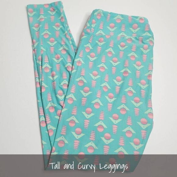 LuLaRoe TC Leggings Mint Pink NEW - Picture 1 of 1